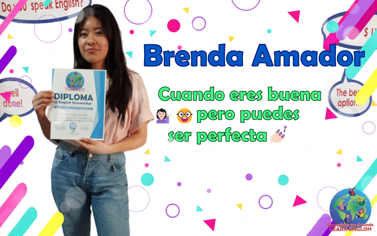 Cuando eres buena 💁🏻‍♀️🤓 pero puedes ser perfecta 💅🏻 – Brenda Amador